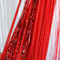 Miniatyrbild 2 av 5: 1x2m Romantisk Enfärgad Fringe Beads Kedjedörr Gardin String Drape Black