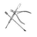 Miniatyrbild 2 av 4: Pusher Scraper Spatel Nagelklippare i rostfritt stål Nagelbandstryckare Set om 3