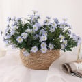 Miniatyrbillede 4 af 4: 5 stk Kunstige Blomster Silk Daisy Kunstig Daisy Til Hjem Bryllupsdekoration Purple
