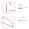 Miniatyrbilde 5 av 5: 10 stk Kids kleshengere plast sklisikker størrelse for smal krage barnehage kleshenger Microcrystalline Grey