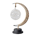 Pikkukuva 1 / 5: Dekorativ bordslampa, Moon Night Lamp Winding Bomullstråd Led Light Lamp style 2