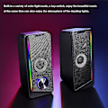 Miniatyrbild 4 av 5: Desktop Bluetooth ljud Multi-ljuseffekt Cool datorhögtalare 4-enhet Dual Speaker Membran Spea