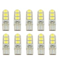 Miniatyrbild 3 av 5: 2x Bil Led T10 194 W5w Dc 12v Canbus 6smd 5050 Silikonskal Led-lampor Glödlampa Inget fel Led Parkering Dimbakljus Auto Billampa Blue