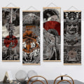 Miniatyrbillede 2 af 2: Japansk Samurai Ukiyo-e rulleplakat 40*100CM 2