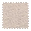 Pikkukuva 1 / 5: Eva Foam Golv Kakel Trä Grain Pussel Golv Matta Baby toddler 60 x1.2cm Gray wood