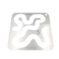 Miniatyrbilde 4 av 5: Free Motion Quilting Mal Series med Quilting ramme for husholdnings symaskin linjal Multicolor