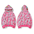 Miniatyrbild 1 av 2: Den nya Luvtröja för herr Camo Loose Zipper Jacka Sweatershirt För Herr Pojke Pink Pink XL