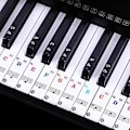 Miniatyrbillede 1 af 5: Klaver Alfabet Notes Stickers Keyboard Hand Scroll Symboler