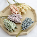 Miniatyrbillede 2 af 5: 12 stk hvedeøre kunstige blomster minibær brudebuket blomster til boligindretning bryllup White
