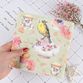 Pikkukuva 2 / 5: Kukkien ja lintujen decoupage-lautasliina, pehmopaperi