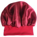 Miniatyrbild 2 av 2: Satin cap Nyligen kvinnors sovmössa Natthårvårdshuv Wine Red
