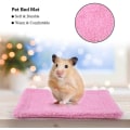 Miniatyrbild 5 av 5: Smådjur Marsvin Hamster Säng Hus Rektangulär Plysch Varm Liggunderlag Kudde Husdjursmaterial För Möss Råttor Chinchillor Kanin Igelkott Ekorre