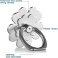 Pikkukuva 1 / 2: 5kpl 360 Rotation Metal Universal Finger Ring Grip -telineen pidike silver
