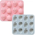 Miniatyrbild 1 av 5: Istärningsbricka Frukt Form Ananas Mould Gelékex Choklad Godis Form 2-pack set