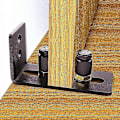 Miniatyrbild 3 av 4: Skjutdörr Golvguide, Dörr Golvguide, Ladugårdsdörr Golvskena, Macaron Carbon Steel Justerbar Väggmonterad Skjutgolvsstöd Golvguide