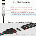 Miniatyrbillede 4 af 5: 10m 5m Led Strip Lys Rgb Infrarød Bluetooth Kontrol Luces Lysende Dekoration Til Stue 5050 Båndbelysning Fita Lampe 2m Bluetooth IR Control