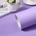 Pikkukuva 1 / 5: Itsekiinnittyvä, vedenpitävä ja irrotettava vinyylitapetti 40cm x 2m matta vaalea violetti 40cm x 2m Matt Light Purple