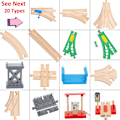 Pikkukuva 2 / 4: Hhcx-tbkjoys puiset junaradat rautatietarvikkeet Kaikenlaiset puuraidan eri komponentit opetuslelut Plastic Rail