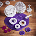 Miniatyrbilde 3 av 5: 47 stk Cookie Cutter Ejector Punch + modellering + jevnere + kantdekorasjon fondant marsipan Gateau