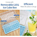 Miniatyrbild 5 av 5: Ice Cube Fack Lock Och Bin Silikon Is Fack Med Skopa 77 grids BLUE