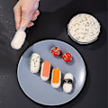 Miniatyrbillede 5 af 5: Sushi Mold Fødevare-kvalitet varmebestandig plastris (hvid, 8 stk)