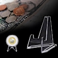 Miniatyrbillede 5 af 5: 10 stk akryl stativer fortykket ikke-gulnende akryl klar display stativ staffeli holder til display