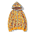 Miniatyrbild 1 av 2: Den nya Luvtröja för herr Camo Loose Zipper Jacka Sweatershirt För Herr Pojke Golden Golden M