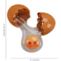 Pikkukuva 2 / 5: (Leende ägg) Kylskåpsmagneter - Kylskåpsmagneter 3D Resin Kylskåp Ma
