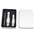 Miniatyrbild 3 av 5: Anti-stänk Mantis Nagelklippare Set Champagne Nagelklippare Manikyr Stor hushålls Nagelklippare i rostfritt stål Presentförpackning Mantis three-piece set