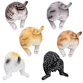 Pikkukuva 1 / 5: 6 kpl Cat Butt -jääkaappimagneetteja, hauska eläinkoristelujääkaappi