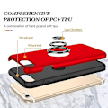 Pikkukuva 4 / 5: Magneettirengas Kickstand Iskunkestävä phone case Iphone 6 Plus -puhelimelle (musta) Red