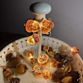 Miniatyrbild 4 av 5: 3d Twinkle Ekollon Höstdekorationer Skörd String Lights För