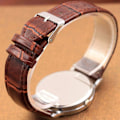 Miniatyrbillede 4 af 4: Ur Herre Minimalistisk Urskive Elegant Pointers Quartz Watch Læderbælte Pd999
