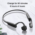 Miniatyrbilde 4 av 5: Bone Conduction Bluetooth Headset-grå Svart