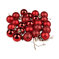 Miniatyrbilde 3 av 4: 24 stk Juleballer Ornamenter Til Jul Juletre Snuttefri juletrepynt Stor hengende ball silver