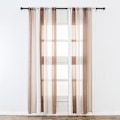 Miniatyrbillede 3 af 5: Vinduesgardinstribe 100x200cm Tulle Voile Mode Til Hjemmet Køkken Værelse Soveværelse Beige