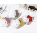 Miniatyrbillede 2 af 4: Baby Småbørn Anti-slip Slipper Gulv Åndbar Tykke Vinter Varme Sko Sokker Red shark 22and23