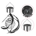 Miniatyrbillede 2 af 5: Solar Powered Wind Chimes Led Spiral Spinner Lampe Farve Ændring