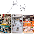 Miniatyrbillede 3 af 4: ZXPASRA 30 Stk Pegboard Kroge Metal Kroge
