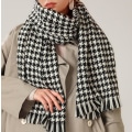 Miniatyrbilde 2 av 4: Vinter Ull Skjerf Sjal For Dame Langt Store Tykke Varme Vendbare Skjerf Black