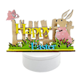Miniatyrbillede 1 af 3: Påske Træ Bunny Bordplade Decor Søde påske træ Craft Ornamenter A