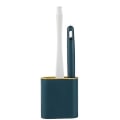 Miniatyrbilde 1 av 4: Silikon Toalettbørste For WC Tilbehør Tpr Hode Veggmontert Design Rengjøringsverktøy Hjem Baderom Holder Sett Pp Håndtak Green