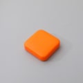 Miniatyrbillede 1 af 5: Bærbar Push-pull Mini To-rums Medicin Støvtæt opbevaringspilleæske ORANGE