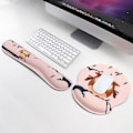 Miniatyrbild 1 av 5: Musmatta Handledsdyna Kudde Memory Foam Musmatta Gummi Tangentbordsdyna Handledsstöd 2-delat set E