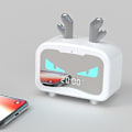 Miniatyrbild 1 av 3: Bluetooth högtalare Radio Multifunktionell LED Uppladdningsbar Bra ljudhögtalare White Dragon