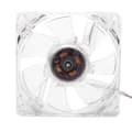 Transparent USB Køleblæser til PC - 8cm, farverige lamper, 5V