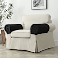 Miniatyrbild 2 av 5: Set med 2 Jacquard Stretch Soffa Fåtölj Armstödsöverdrag