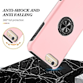 Pikkukuva 3 / 5: Magneettirengas Kickstand Iskunkestävä phone case Iphone 6 Plus -puhelimelle (musta) Rose Gold
