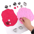 Miniatyrbillede 2 af 4: Gør-det-selv Polymer Clay Cutters Ler Cutters med øreringe kort Øreringe kroge Spring ringe til Polymer Clay øreringe Smykkefremstilling B
