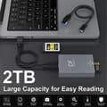 1 CFexpress Typ B SD-kortläsare CFexpress-läsare USB 3.2 10 Gbps Dubbla kortplatser med USB C till USB C silver gray